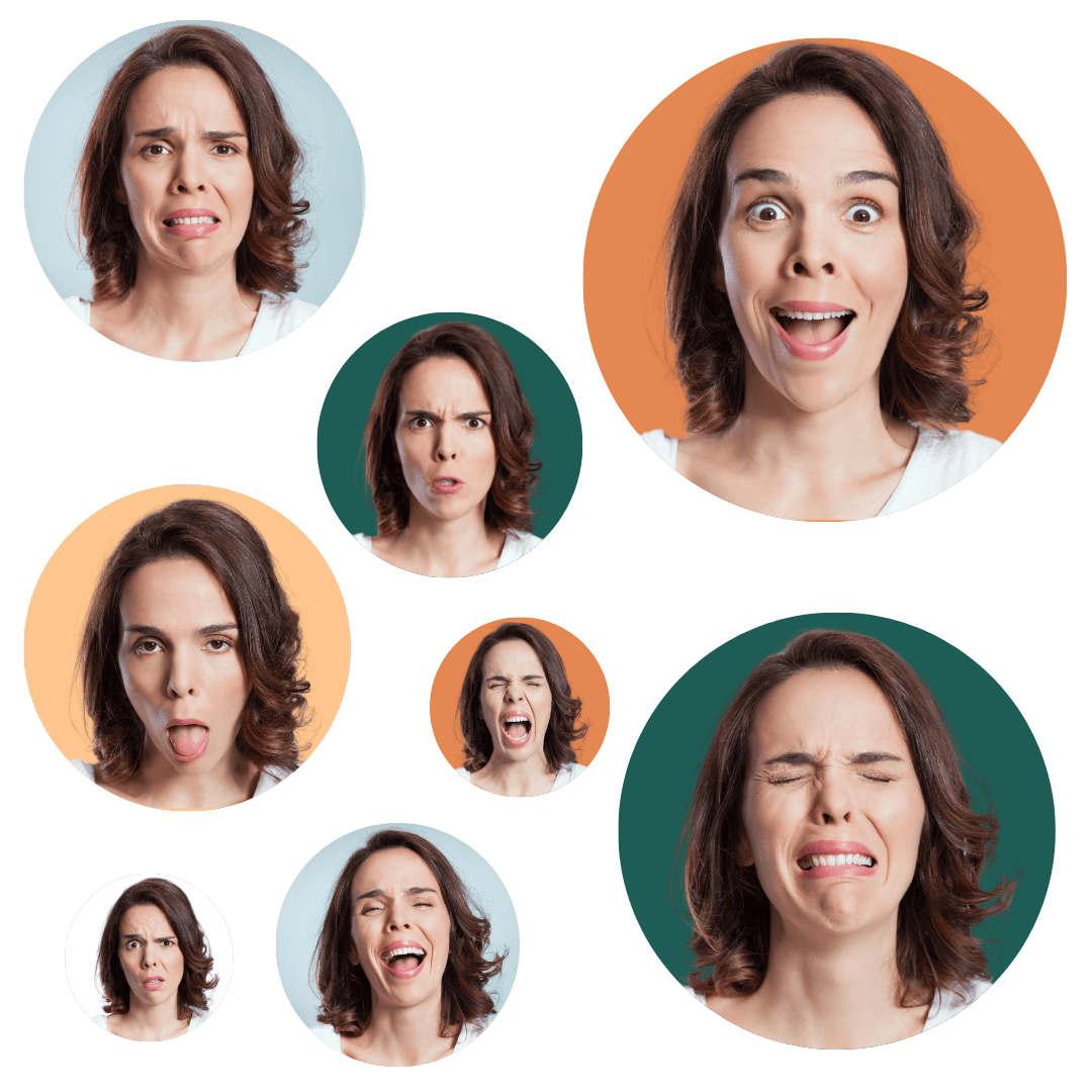 Bulle faciale avec background